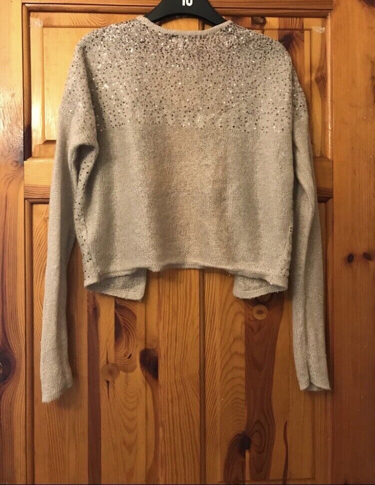 Beautiful silver sequin cardigan 