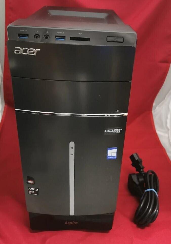 image for Acer Gaming PC GTX 1050 AMD A10 6700 Quad 8GB RAM 120GB SSD 500GB HDD wifi