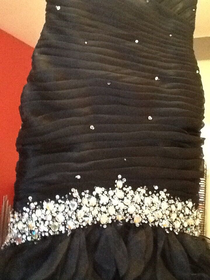 Stunning black Prom/evening dress size 10 perfect condition