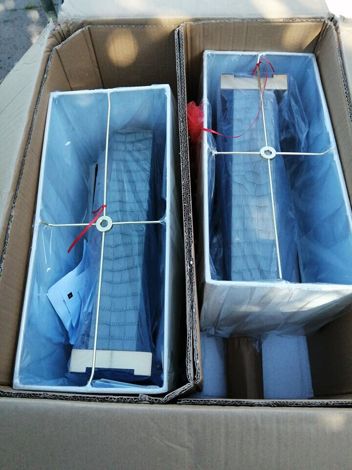 BRAND NEW - Set of 2 Leather Table Lamps - £120