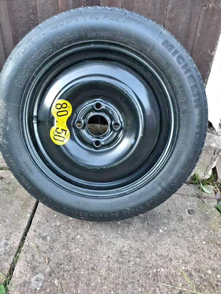 ROVER 75 ZT 200 25 400 45 ZR ZS SPACESAVER WHEELS AND TYRES UNUSED