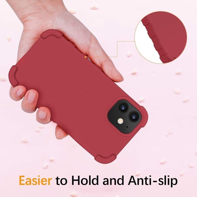 Case for iPhone 12/ 12 Pro - Rose Red