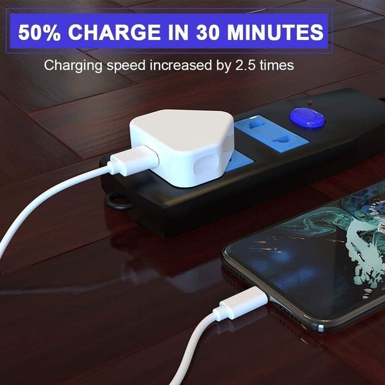 3 iPhone Charger Cables & 2 USB Plugs all for £10