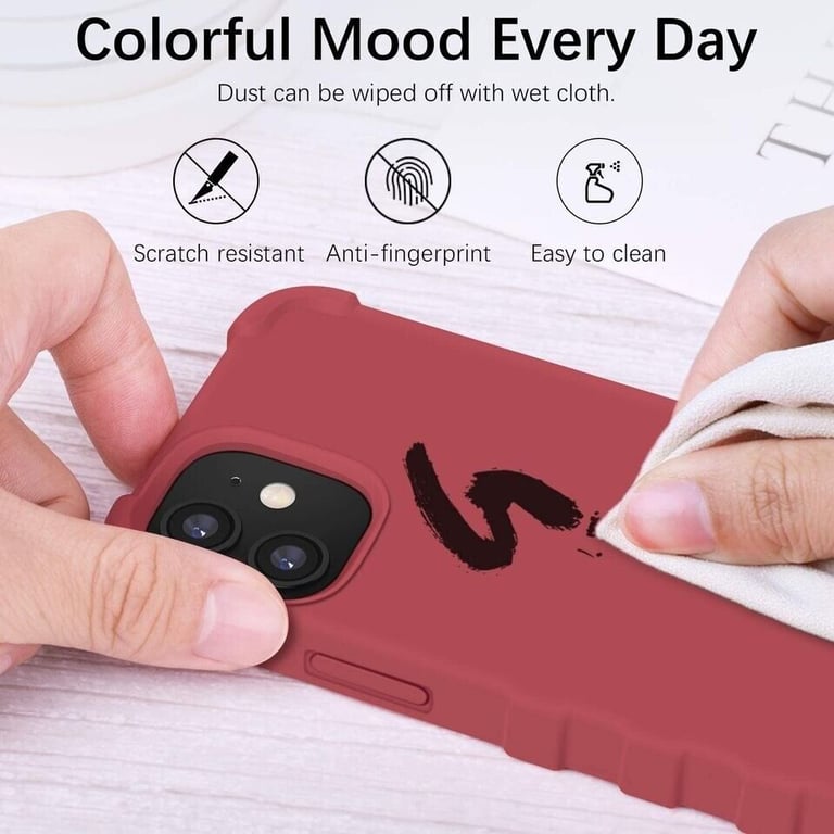 Case for iPhone 12/ 12 Pro - Rose Red