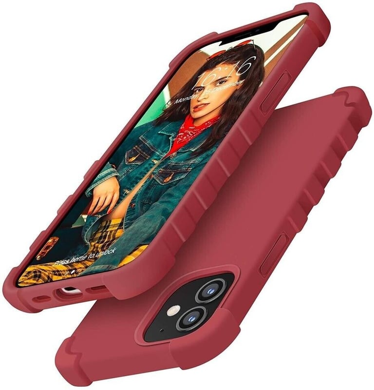 image for Case for iPhone 12/ 12 Pro - Rose Red