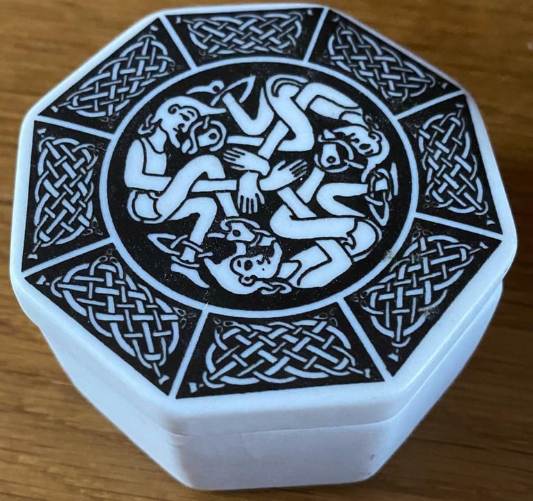 image for Horizon Porcelain Octagonal Trinket Box, Boxed