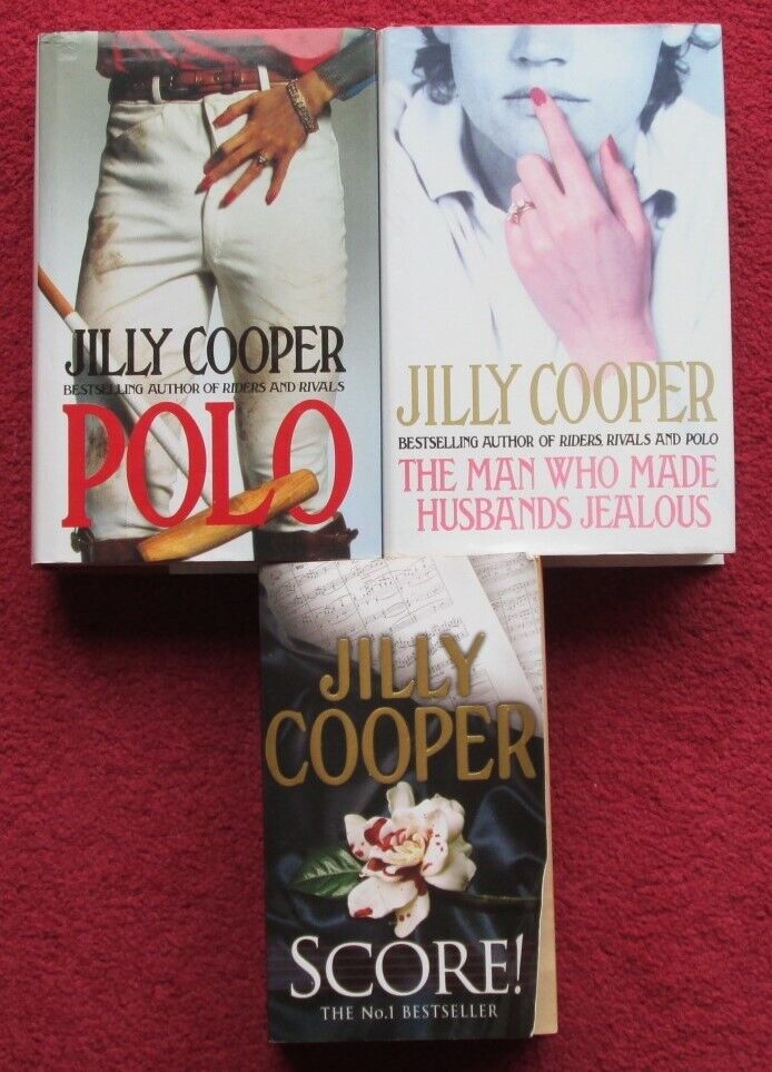 image for JILLY COOPER, 4 BOOKS, SCORE, POLO, THE MAN WHO MADE HUSBANDS JEALOUS, WILL SPLIT, VGC