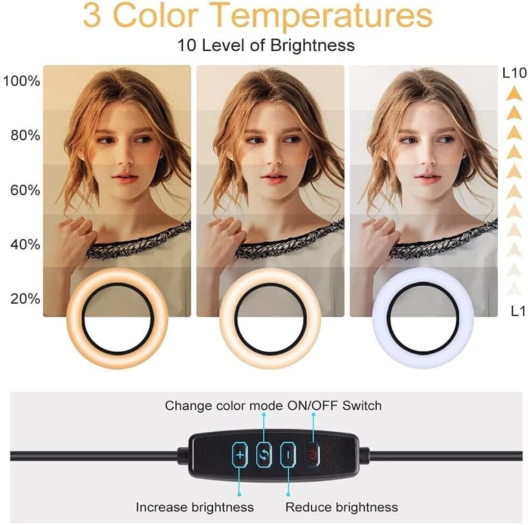 Opard Ring Light 6.1"/15.5cm for Laptop Selfie LED