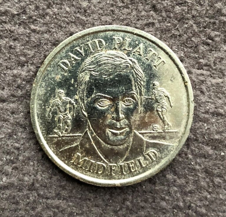 image for David Platt midfield 1996, Official England Squad, Medal/Coin