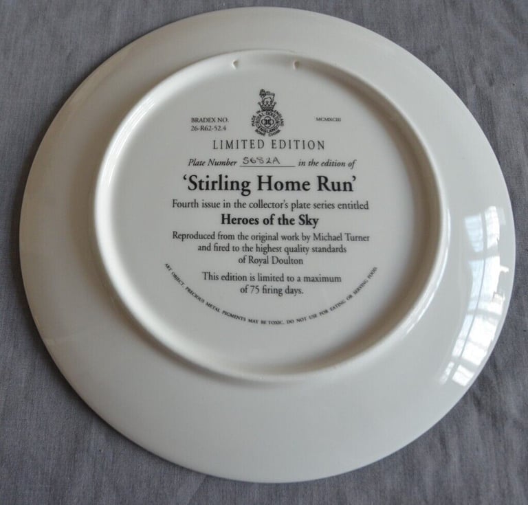  HERO'S OF THE SKY PLATES NUMBERS 1 TO 6 of 12 ALL 12 £80