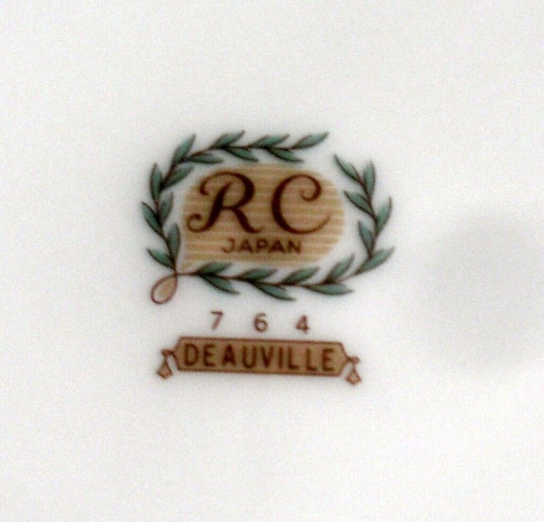3 x Royal Ceramics RC / Noritake Salad Plate in the Deauville 764 Pattern - 21 cm