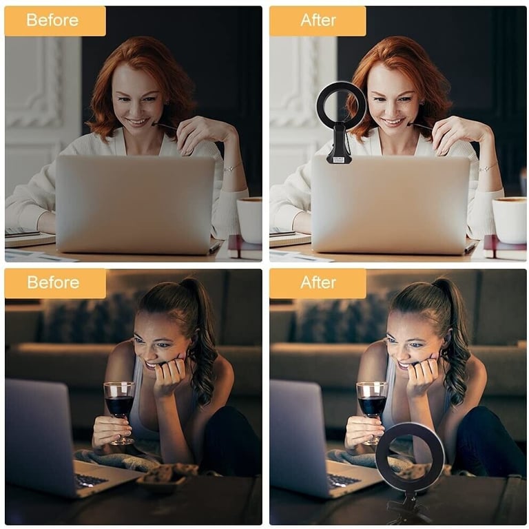 Opard Ring Light 6.1"/15.5cm for Laptop Selfie LED
