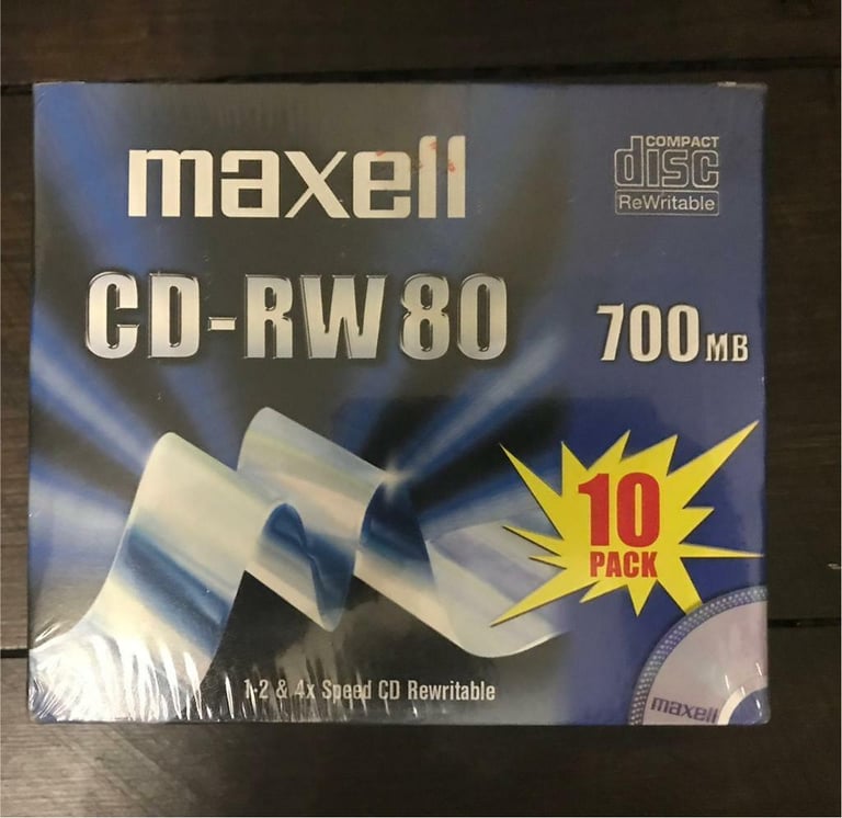 Maxwell Recordable CD-RW 80 700MB 10 pack NEW