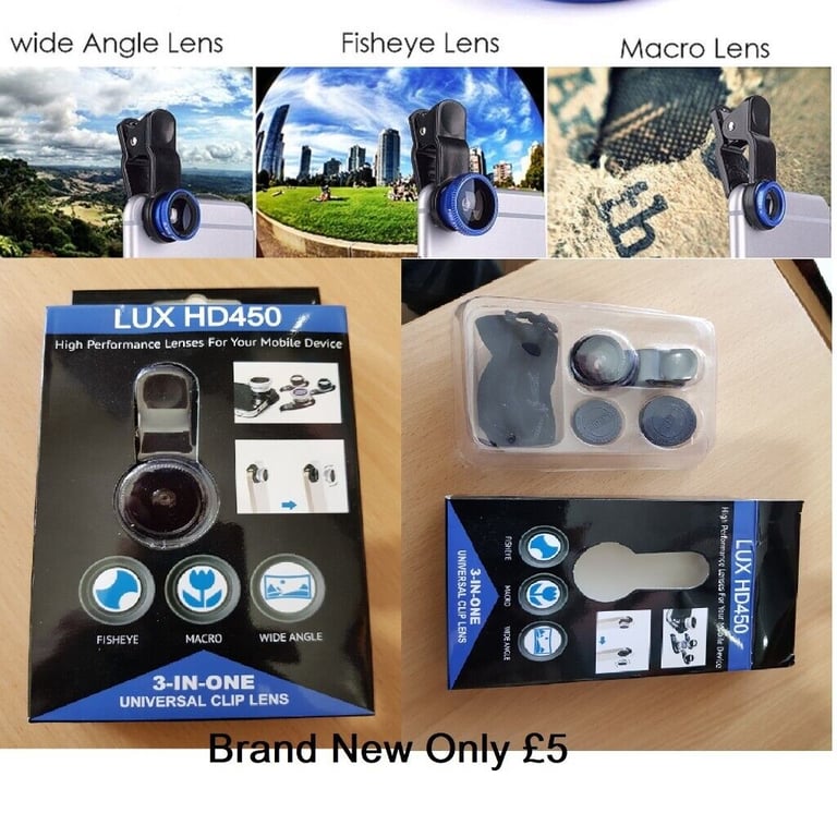image for BRAND NEW LUX HD450 High Performance Lenses For Your Mobile Device