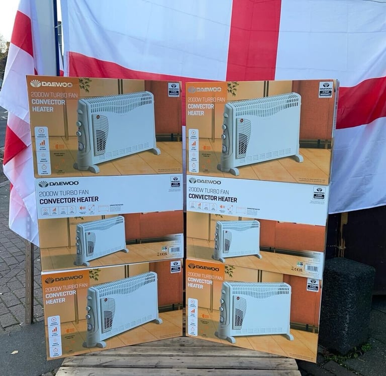 Convector Heater Turbo Fan 3 heat settings Daewoo
