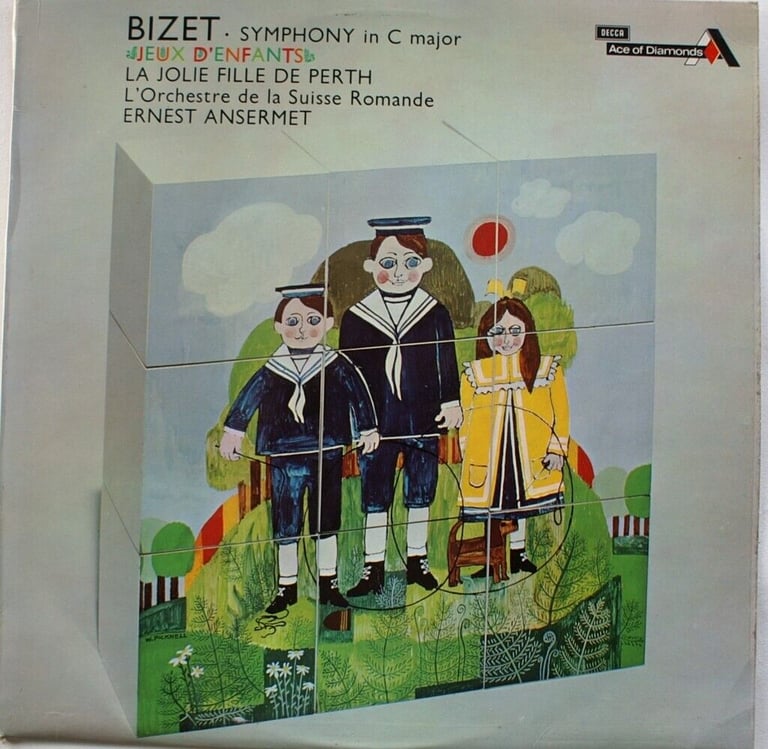 image for Bizet : Symphony in C, Jeux D'enfants, Jolie Fille De Perth - Ansermet (LP)