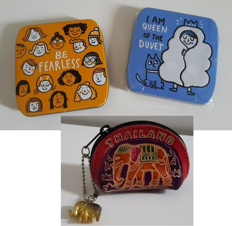Clearance - 2 Metal boxes and Thai coin purse £0.50 each
