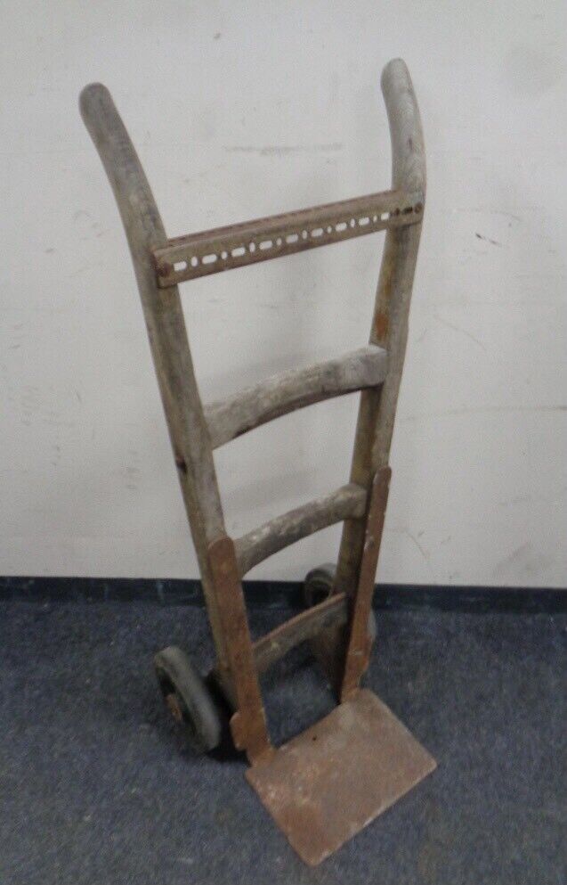 Vintage wooden sack barrow 