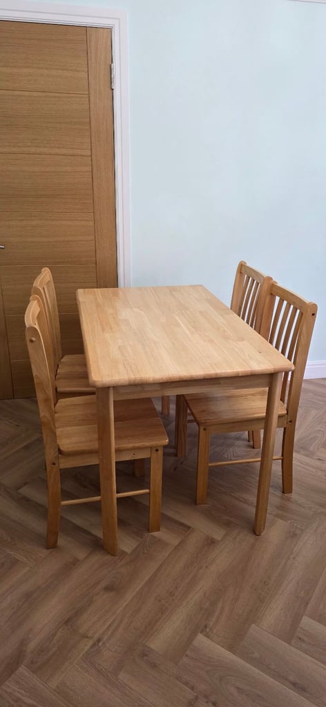 image for Dining table plus 4 chairs