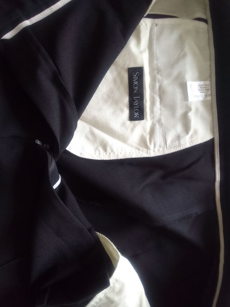 Men's simon Taylor trousers black new