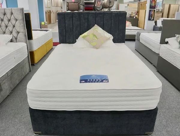 DIVAN Double Bed 4FT6 with Storage Drawers + Mattress - 20% Discount COD 💫 **