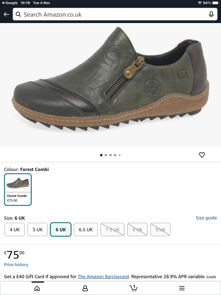 image for BRAND NEW WITH TAGS IN BOX ,  REIKER SHOES SIZE 40 (6 1/2 ) LEATHER 