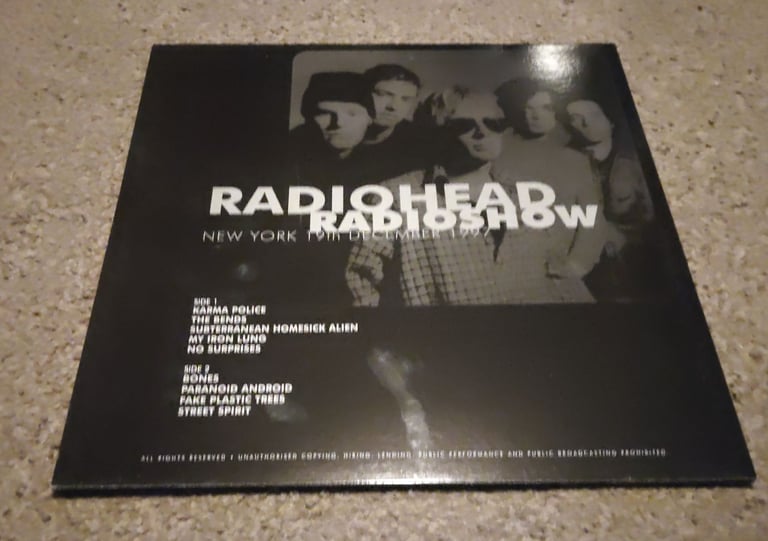 Radiohead radio show new York 1997 Black vinyl album mint 