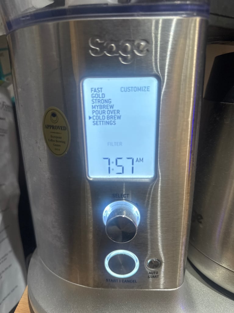 Sage flask brew coffee machine