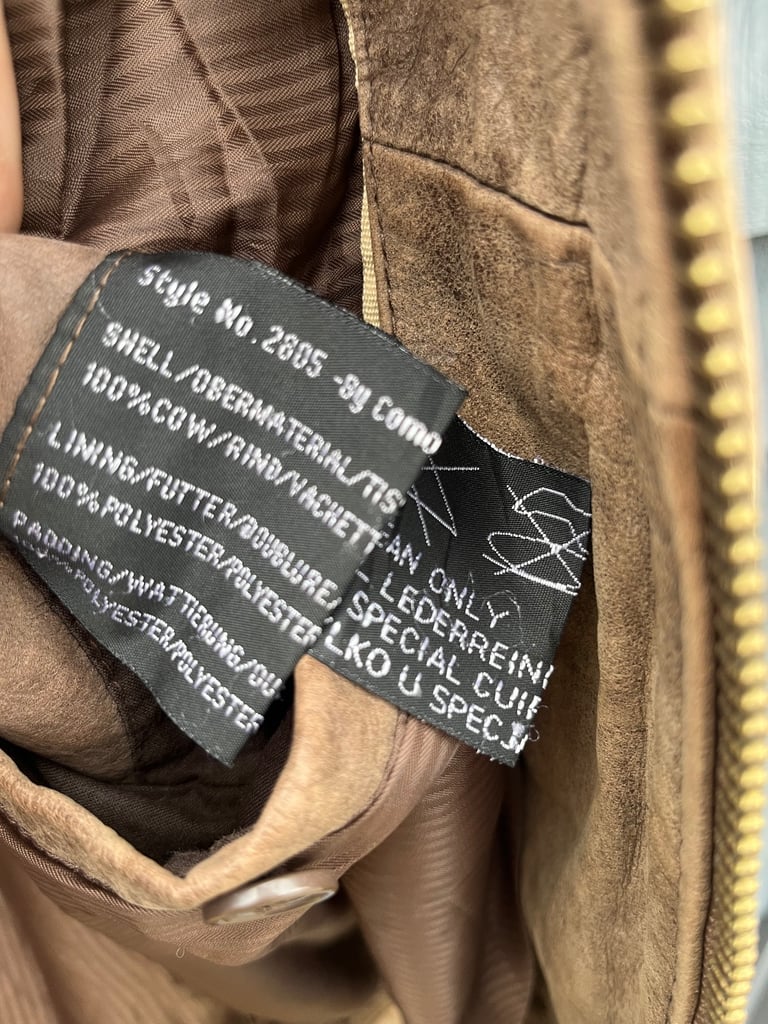 Carmel Active Vintage Leather Jacket Men’s Size L Colour Brown