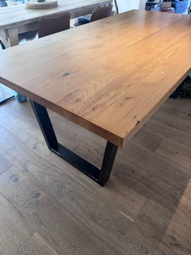 image for Rustic dining table and bench