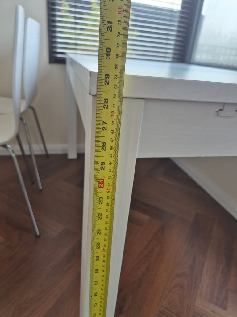 White Extendable Dining Table 