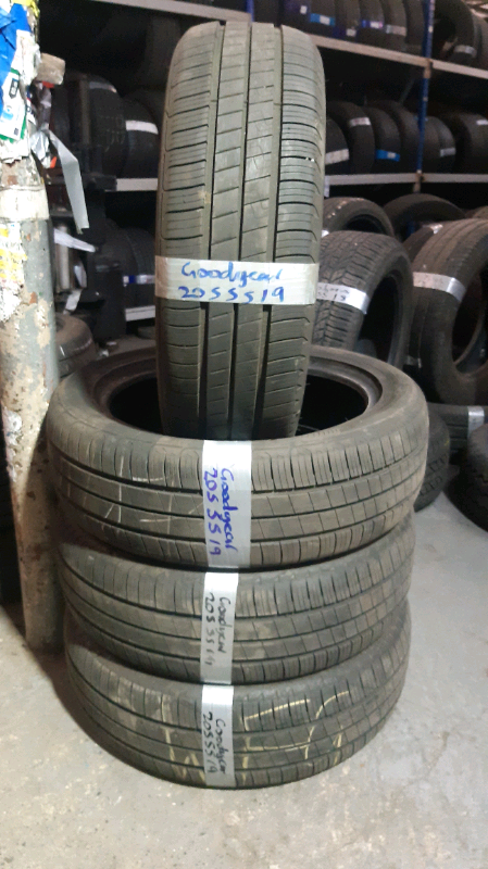 205 55 19s goodyear tyres only £45 free fitting and balance Open7 days