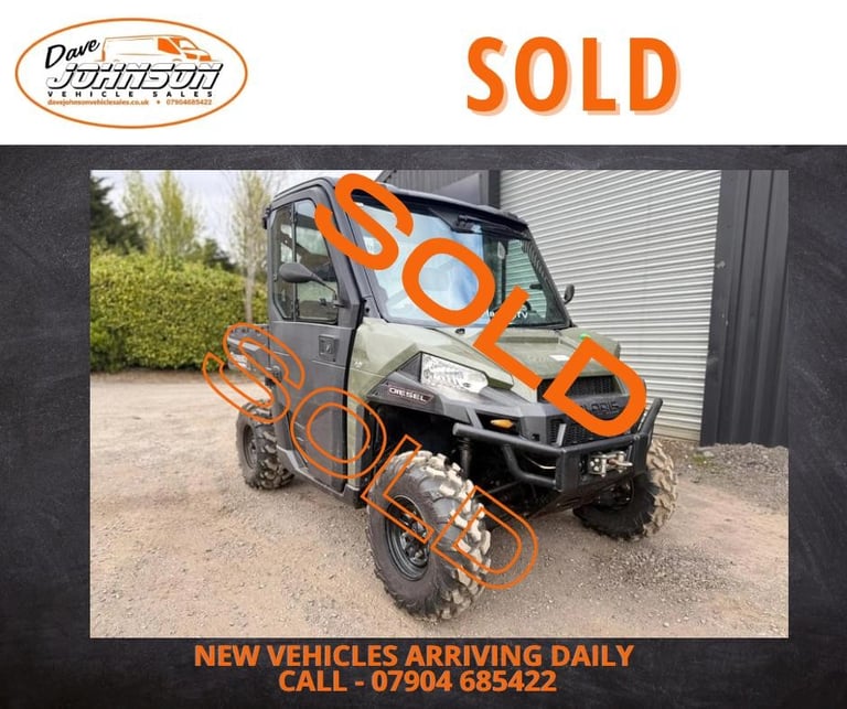 2018 ( 68 ) Polaris Ranger 1000 Diesel fully enclosed cab