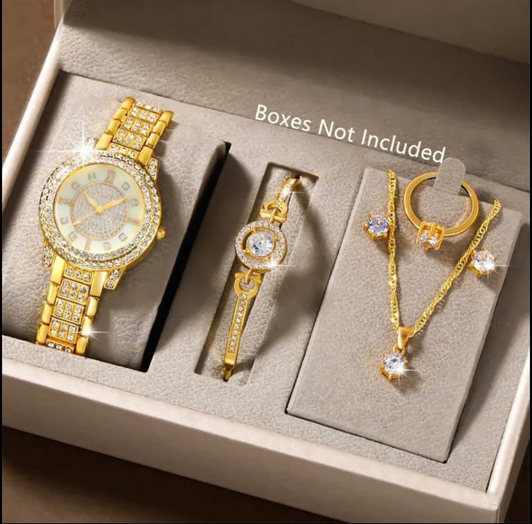 image for Jewellery set and hand watch
