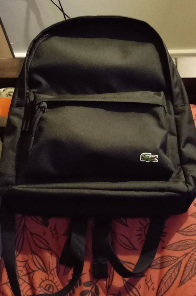Lacoste black backpack