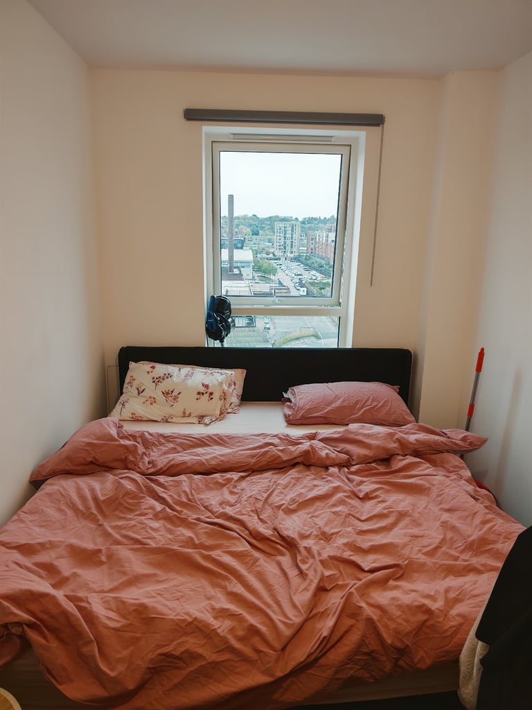 image for Queen size mattress and bedframe with storage 