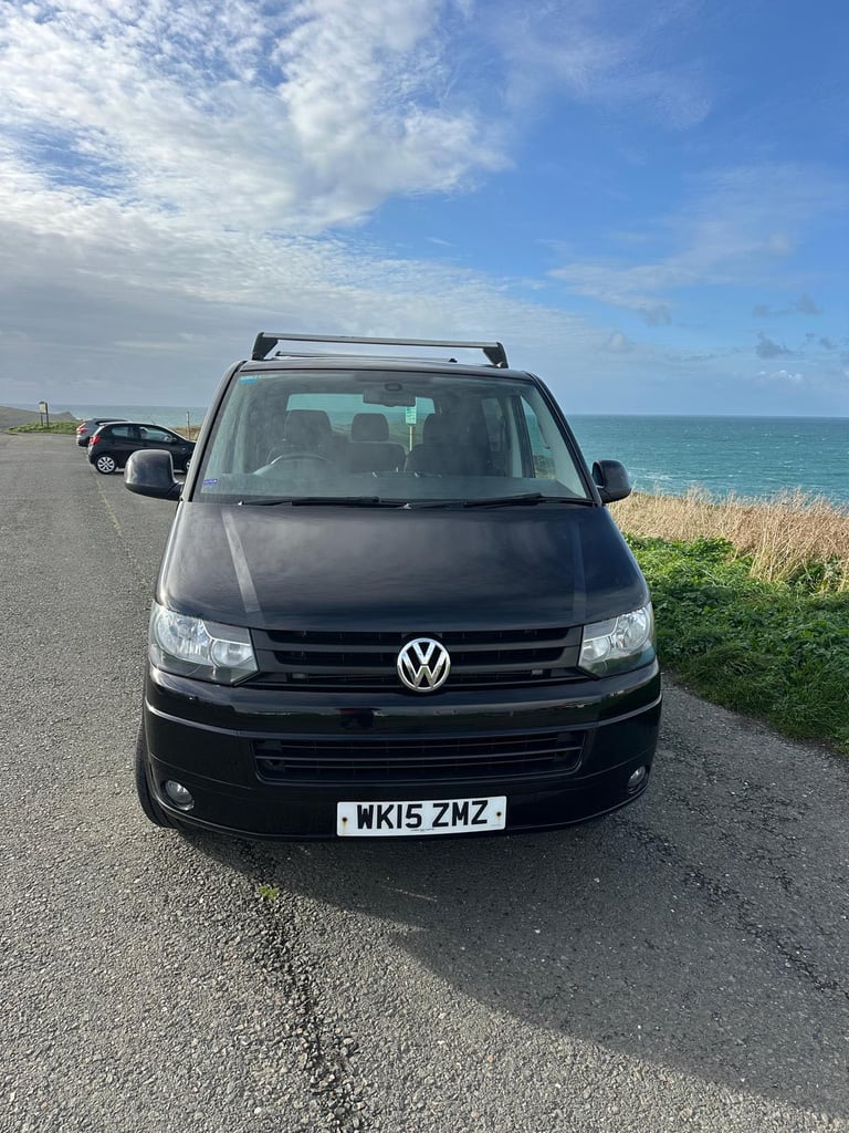Black VW Transporter T5 Volkswagen, TRANSPORTER, Window Van, 2015, Manual, 1968 (cc)