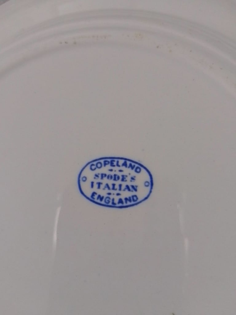Blue/White country scene plate