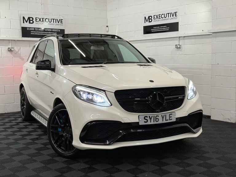 2016 16 MERCEDES BENZ GLE63 S AMG PREMIUM 5.5 V8 BI TURBO PETROL WHITE EURO 6