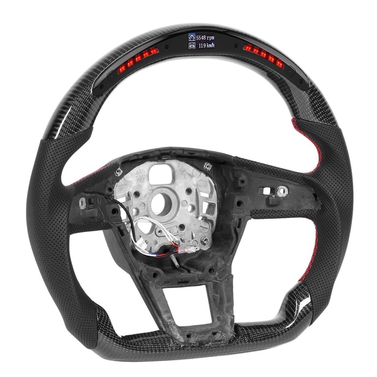 Carbon Fibre LED Display Steering Wheel Replacement
