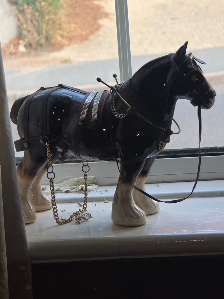 Vintage mid century bridled shire 