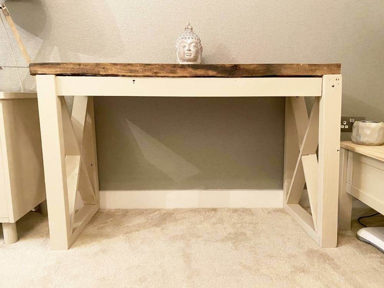 Console Table Designer Solid Wood One Off Bespoke Top Hall Classic Shabby Chic Rustic Furniture