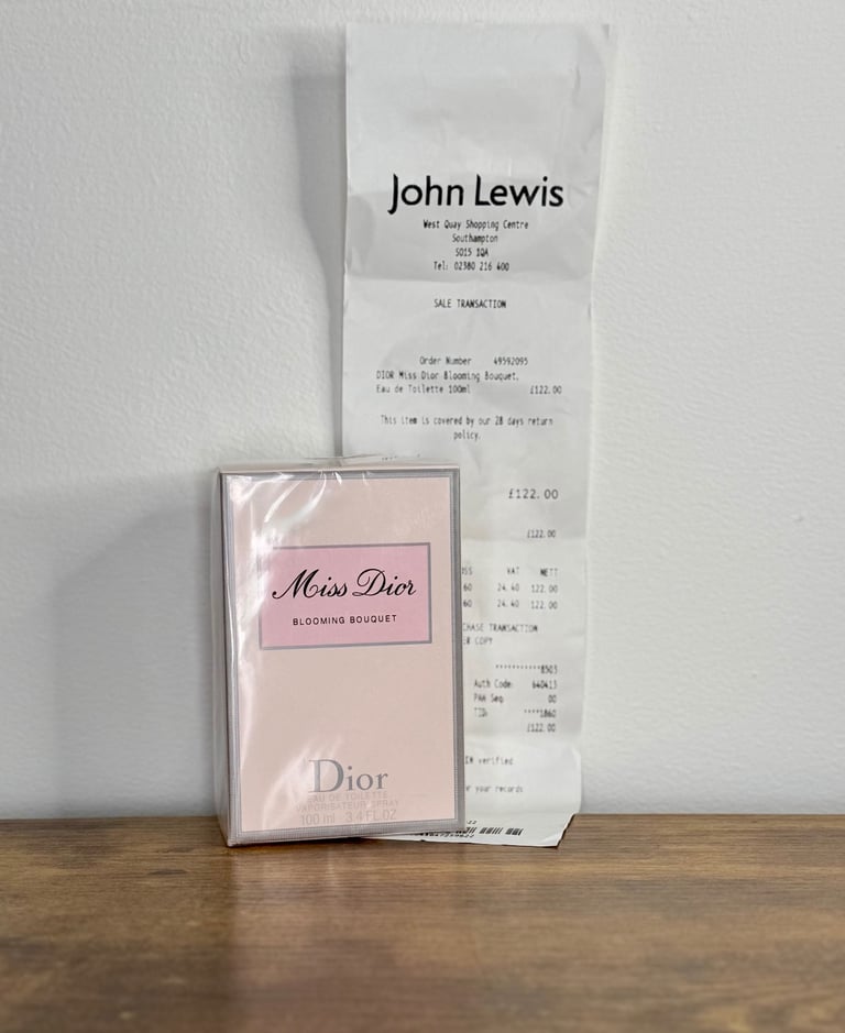 Miss Dior Blooming Bouquet Eau de Toilette, 100ml | New & Unopened |