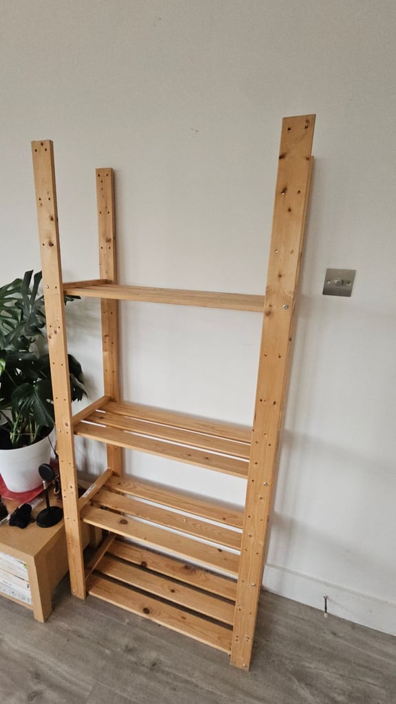 image for IKEA wooden shelf unit