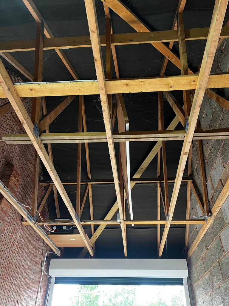 Electric included. Large garage with driveway and roof space.