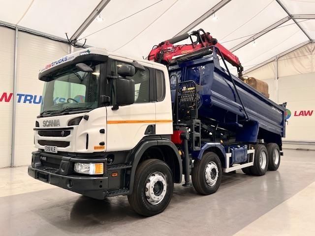 Scania P410 8x4 Steel Tipper Grab
