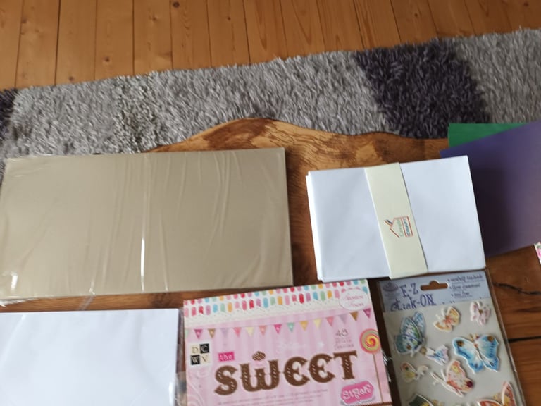 Card making scrapbook cards and envelopes art and craft card stickers job lot bargain new 