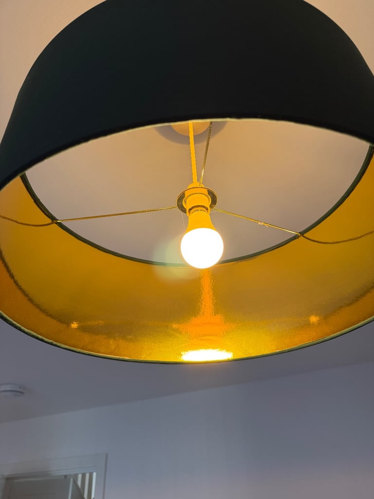 3 x NEXT Green Rico Easy Fit Shade Drum Ceiling Light