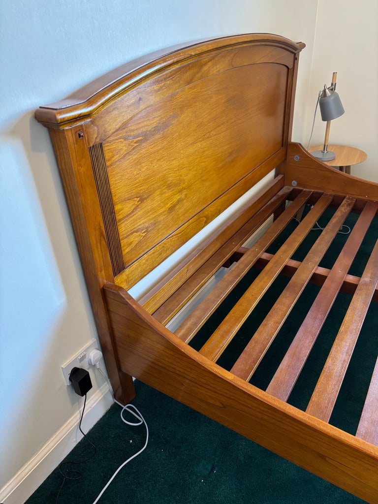Cherrywood king size bed frame 