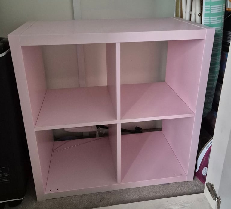 IKEA Kallax 4 Cube Pink Shelving Unit. 75cm x 75cm